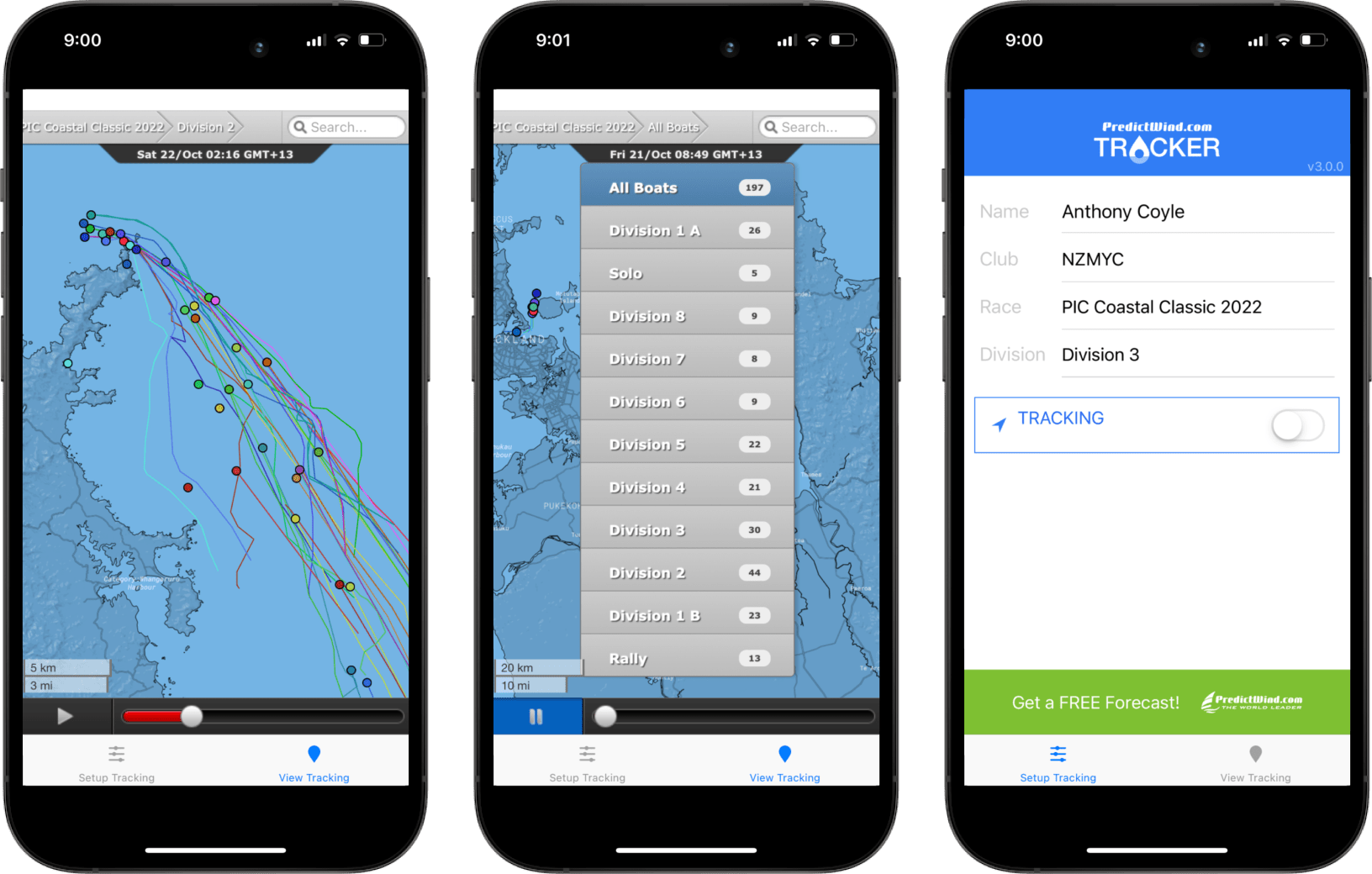 Prediect wind tracker app