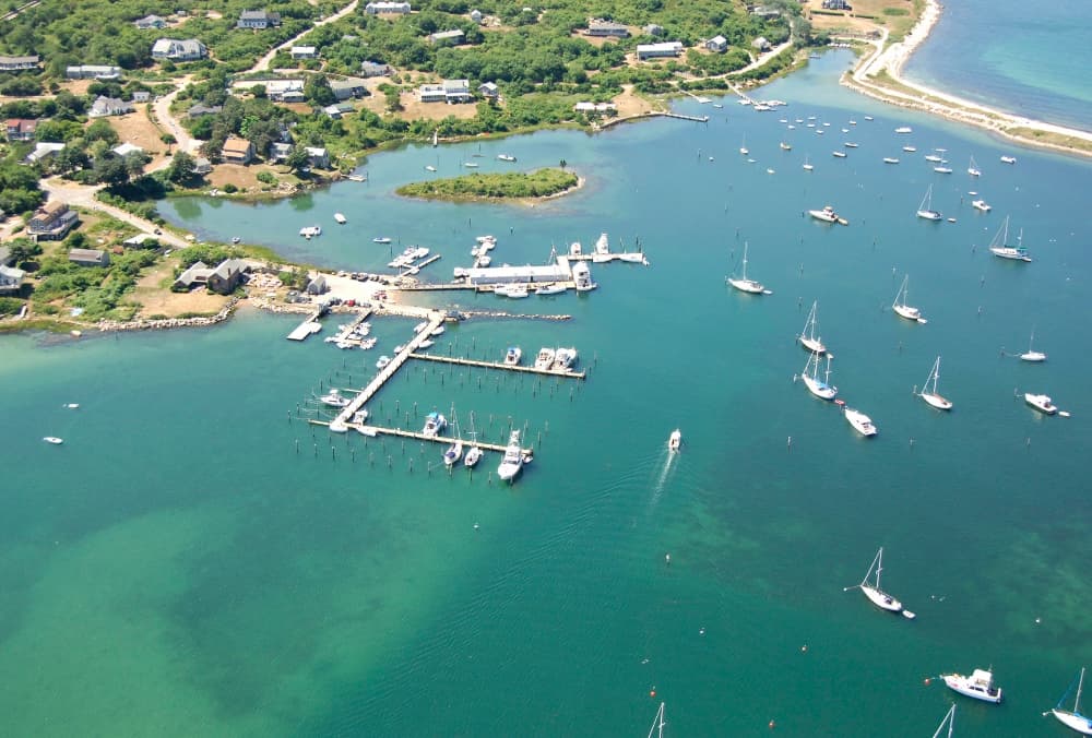 View approaching Cuttyhunk Marina